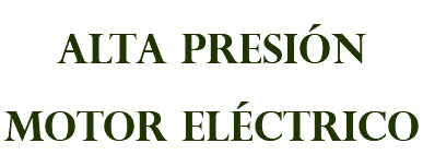 alta presión motor eléctrico
